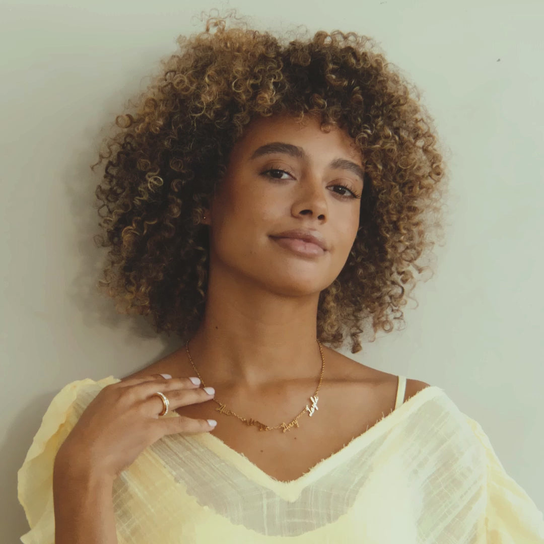 Connected Names Necklace