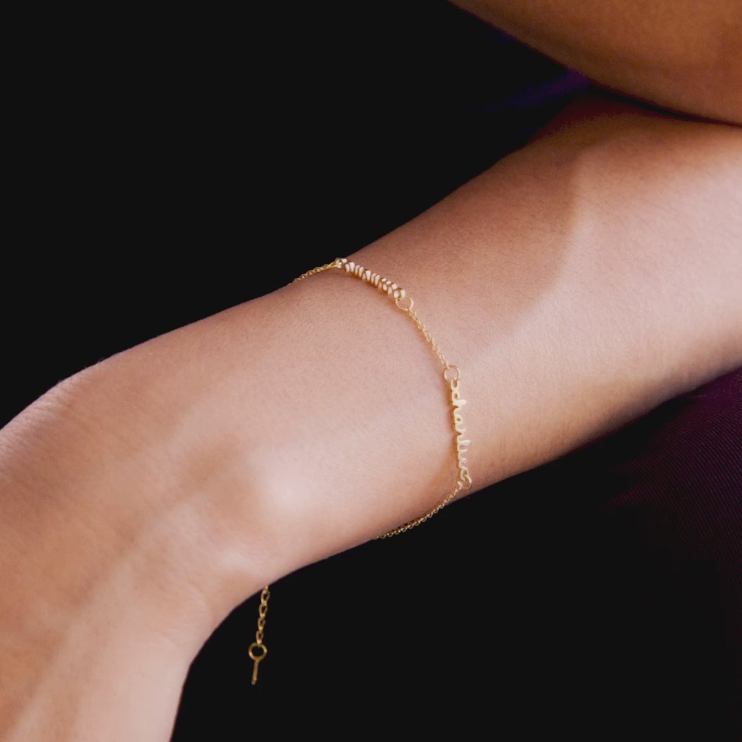 Delicate Multiple Name Bracelet