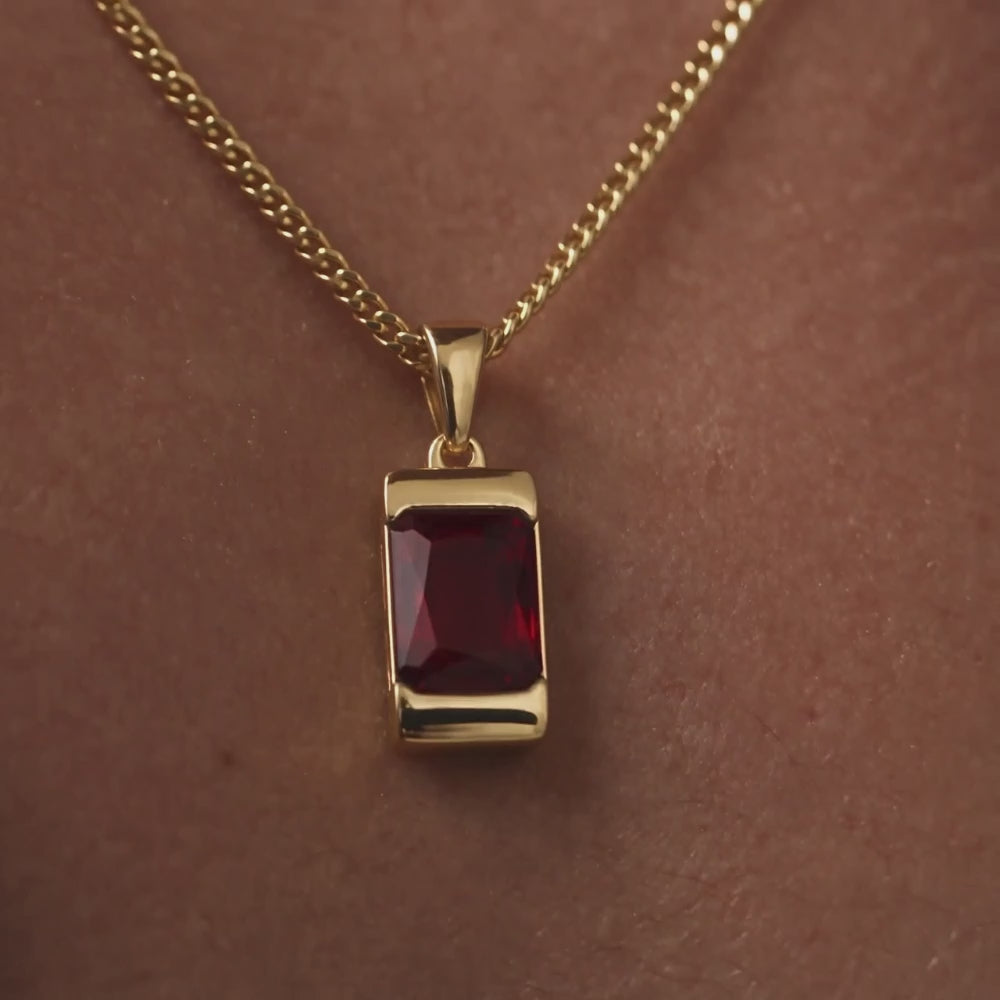 Apollo Red | Collier Iconique Avec Pierre Homme