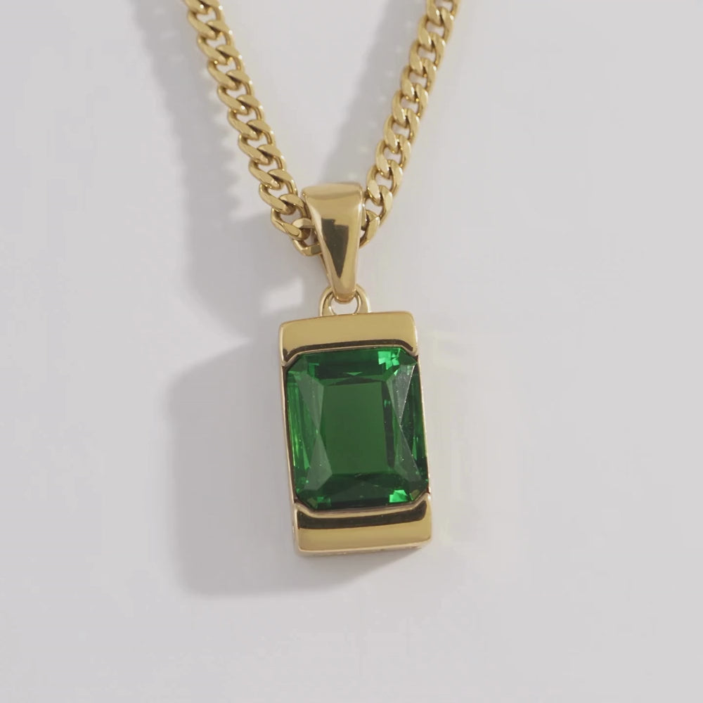 Apollo Green | Collier Iconique Avec Pierre Homme