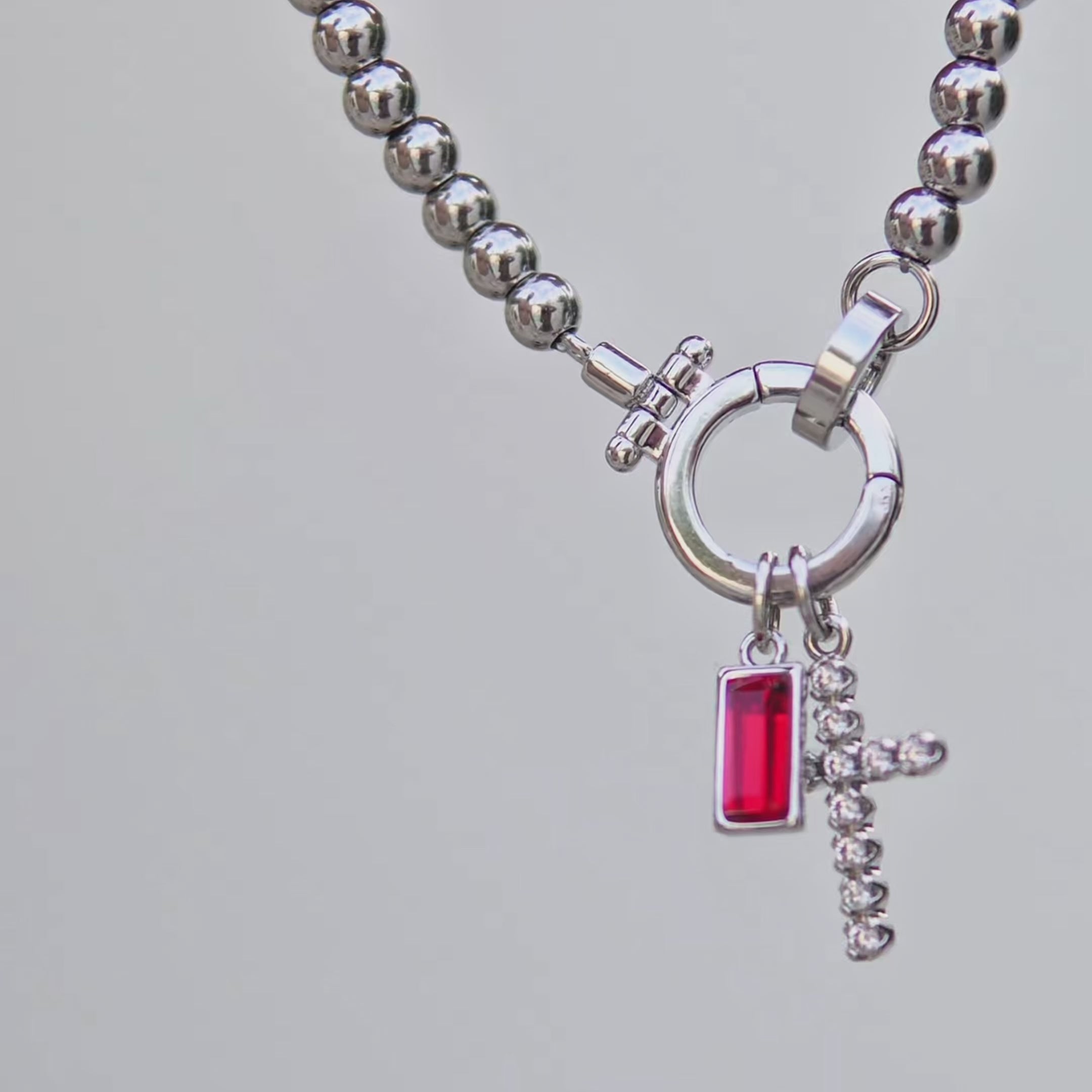 Armband Kruis & Geboortesteen