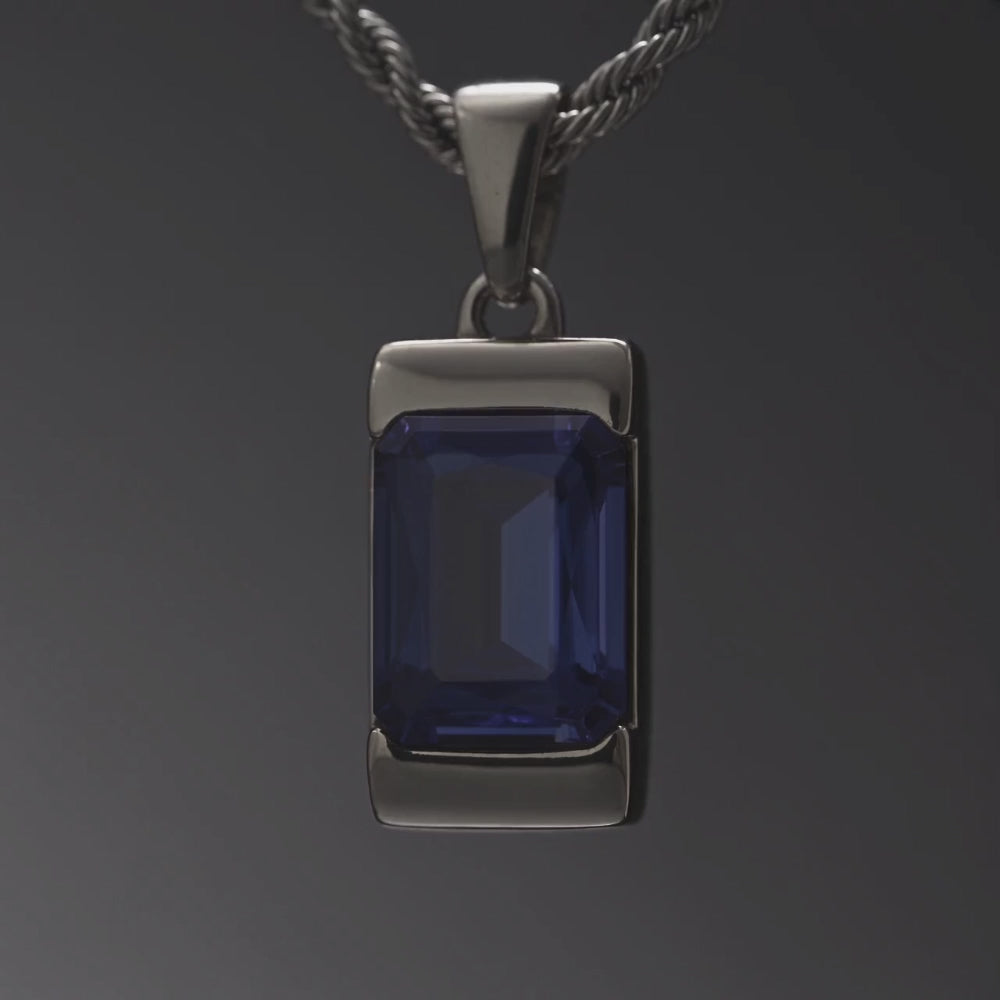 Apollo Blue | Collier Iconique Avec Pierre Homme