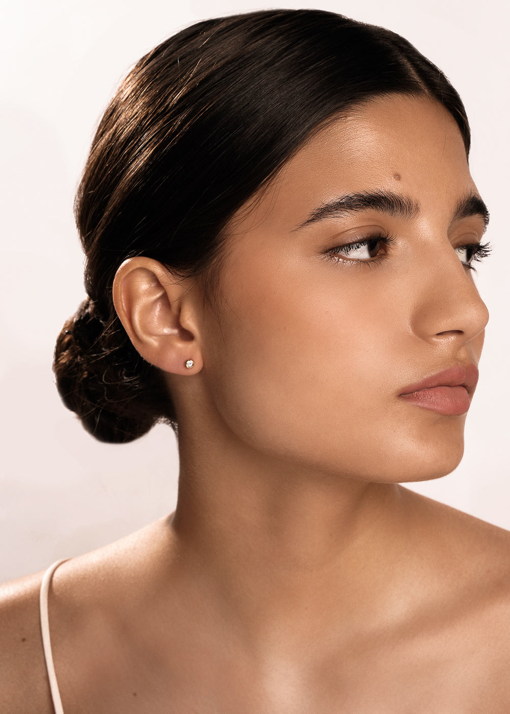 Puces d’Oreilles Sphères Pavé en Argent