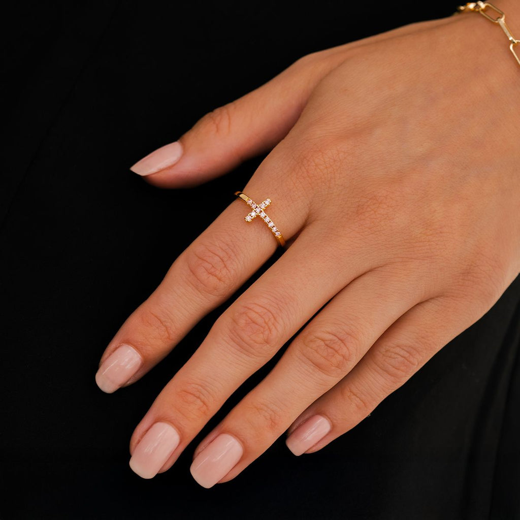 Ring Leuchtendes Kreuz