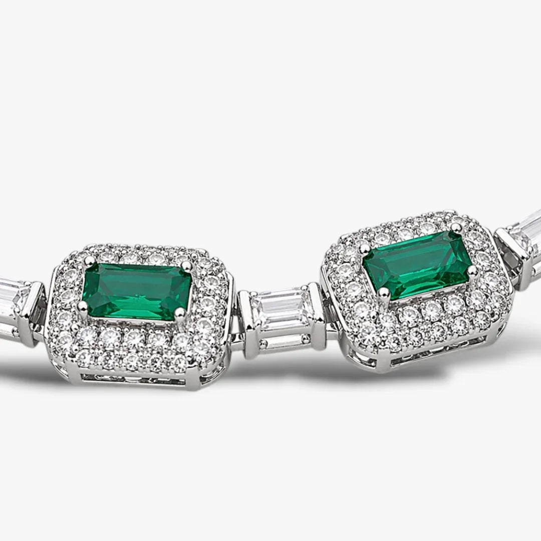 Ensemble Royal Emerald 🟢 - Chaîne et Bracelet