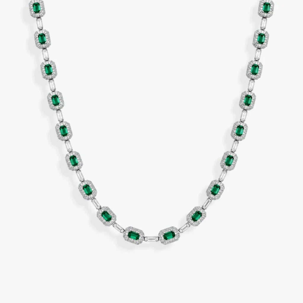 Ensemble Royal Emerald 🟢 - Chaîne et Bracelet
