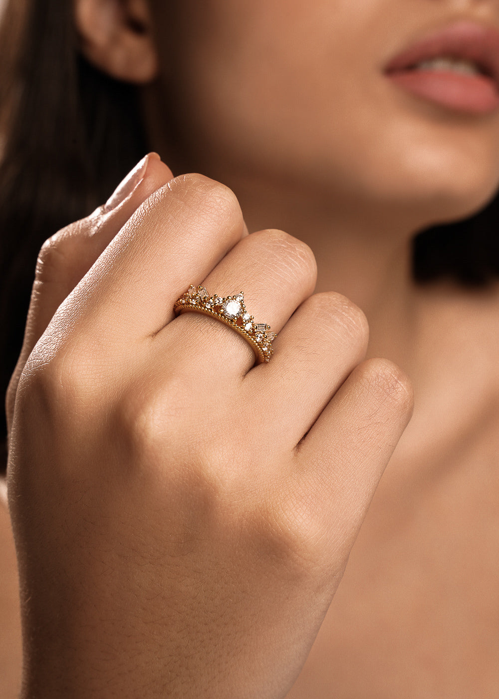 Bague Couronne Treasure en Or