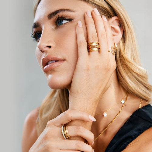 Skulpturel Flettet Ring